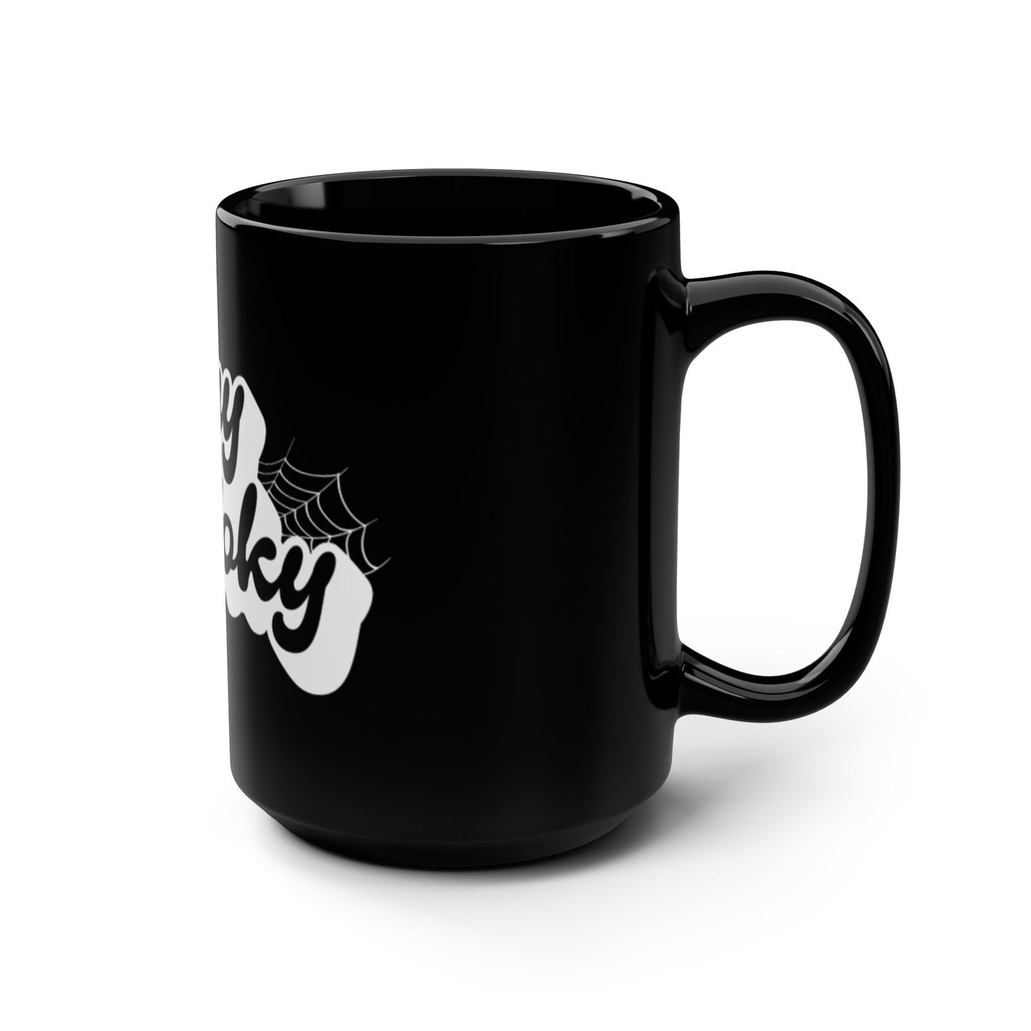 Spooky Black Coffee Mug