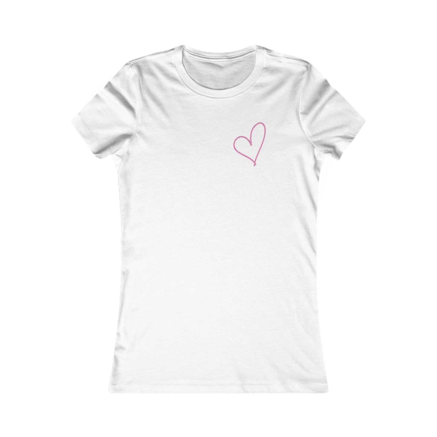 Women's Heart Print Tee, Casual T-Shirt, Everyday Wear, Gift for Her