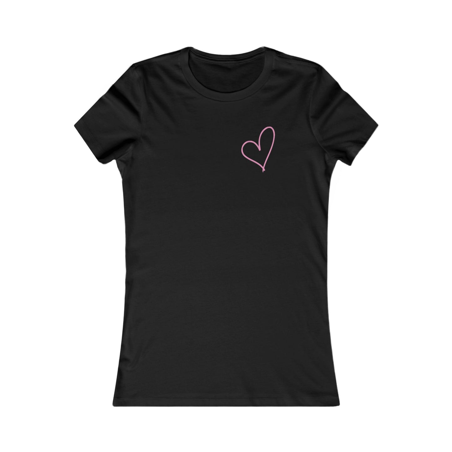 Women's Heart Print Tee, Casual T-Shirt, Everyday Wear, Gift for Her
