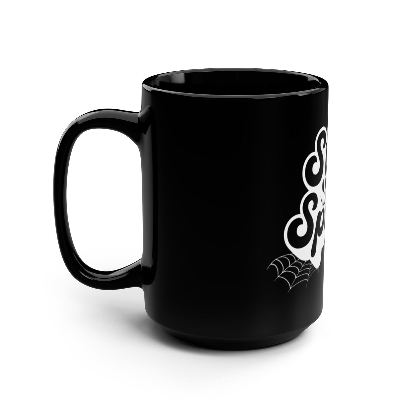 Spooky Black Coffee Mug
