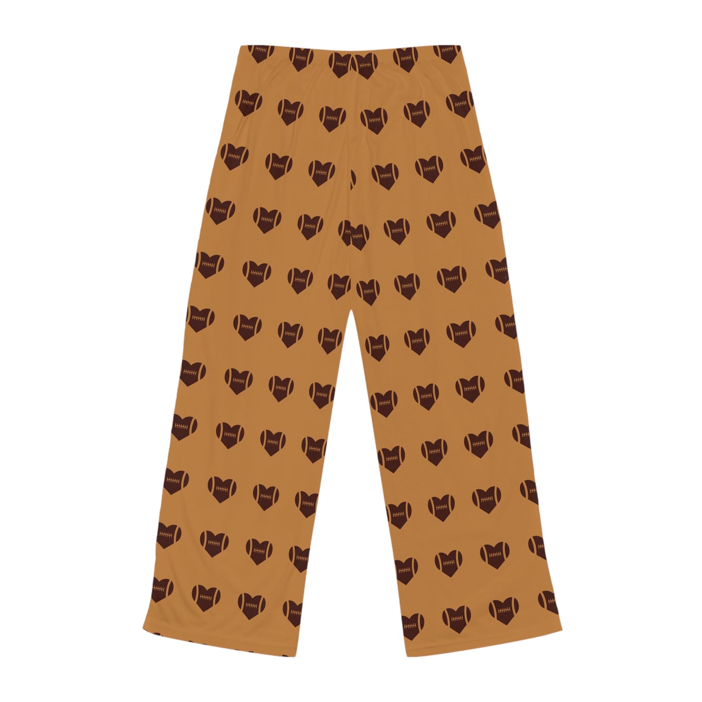 Cozy Women's Pajama Pants with Heart Shaped Football Design, Sleepwear, Loungewear, Gift for Her, Relaxing Nights, Cuddle Time
