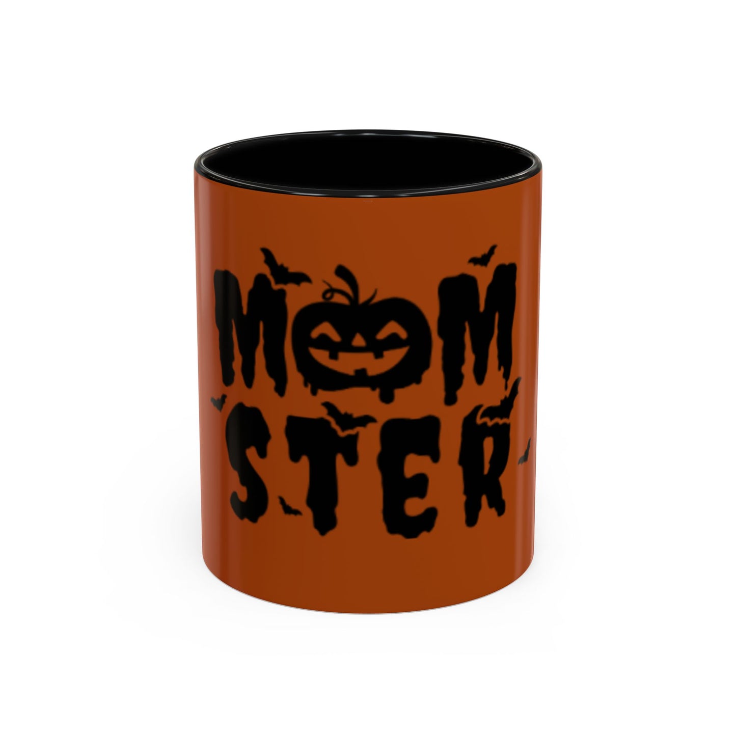 Halloween Themed Accent Coffee Mug, Spooky Gift for Moms, Autumn Decor, Pumpkin Lover, Fall Home Collection