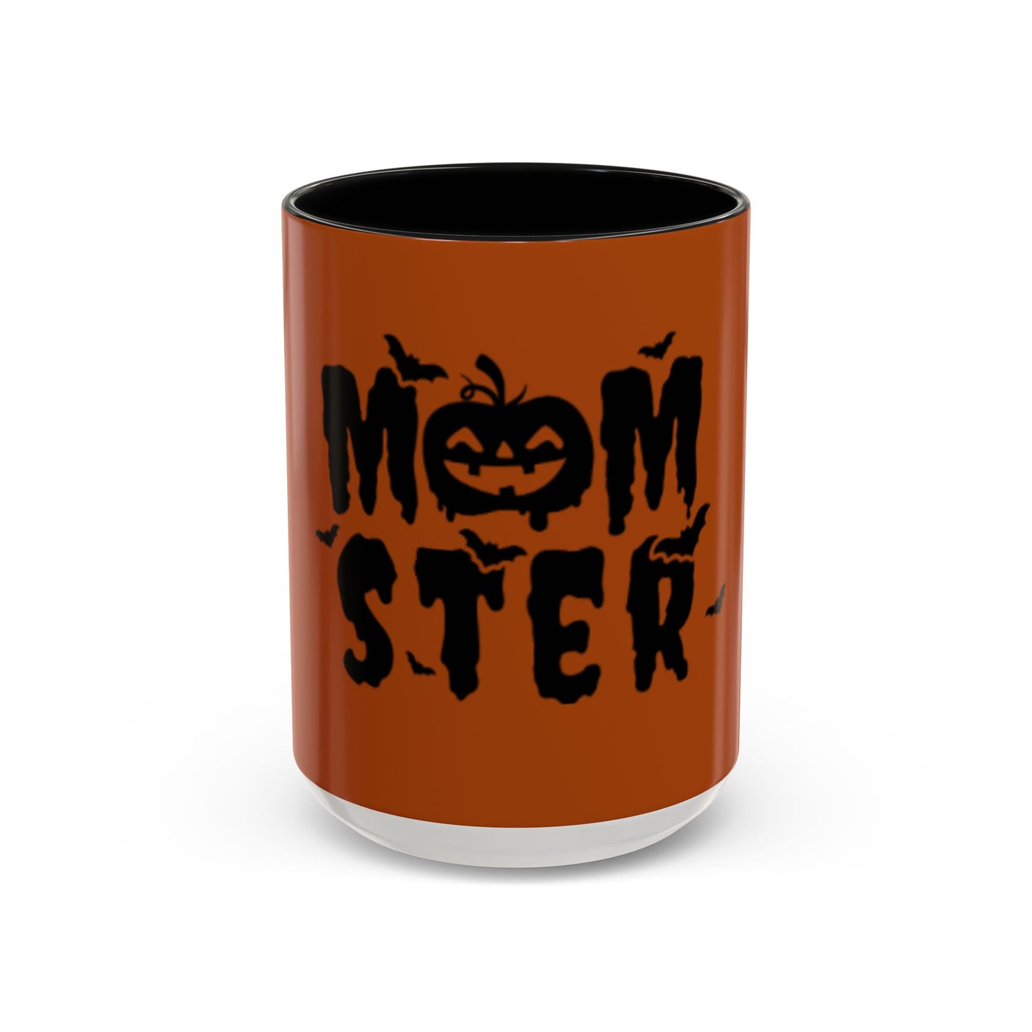 Halloween Themed Accent Coffee Mug, Spooky Gift for Moms, Autumn Decor, Pumpkin Lover, Fall Home Collection