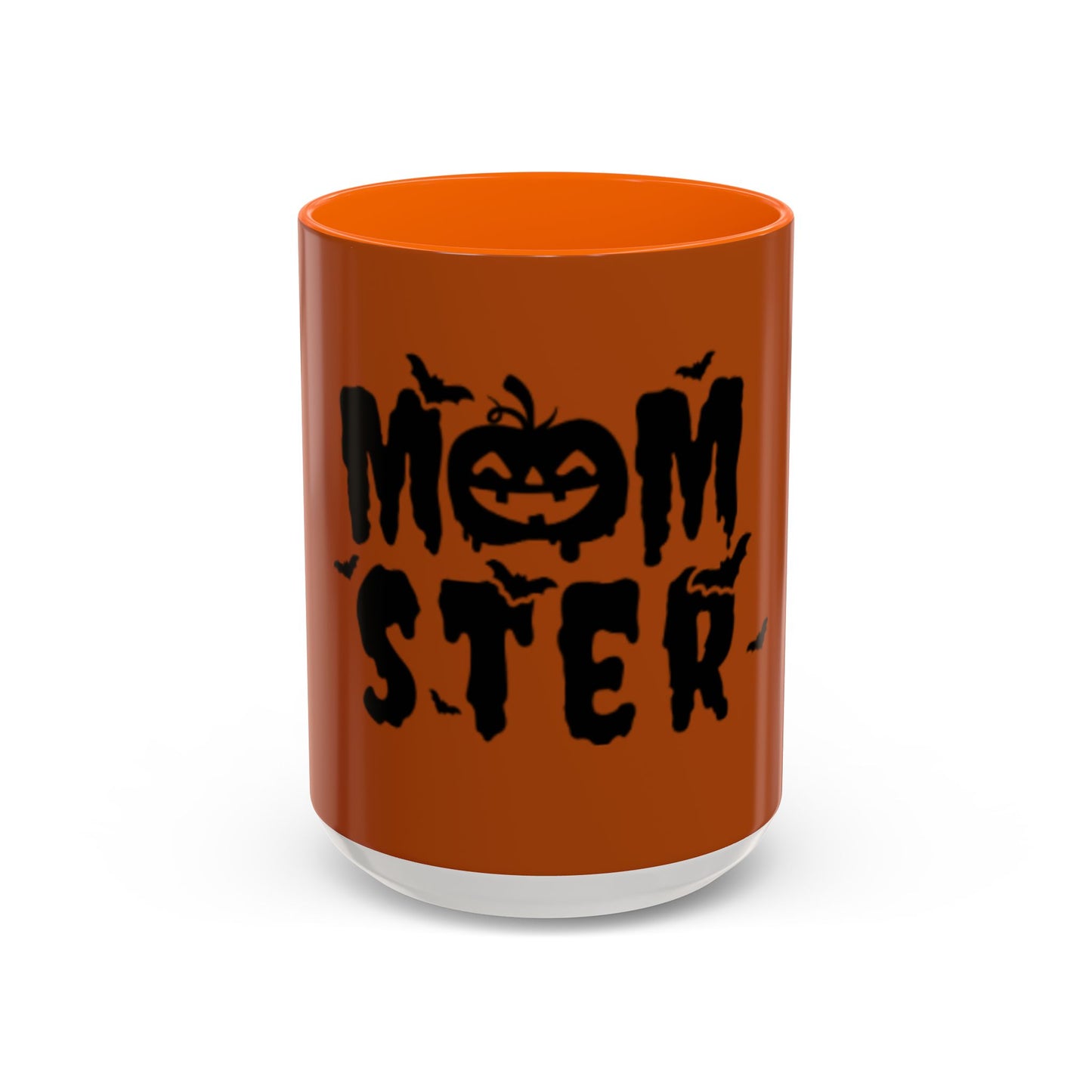 Halloween Themed Accent Coffee Mug, Spooky Gift for Moms, Autumn Decor, Pumpkin Lover, Fall Home Collection