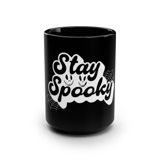 Spooky Black Coffee Mug